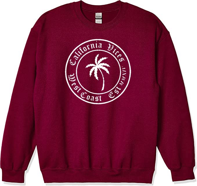 Red/Maroon Palm Sweater