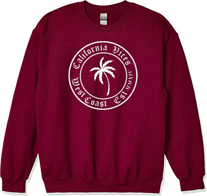 Red/Maroon Palm Sweater
