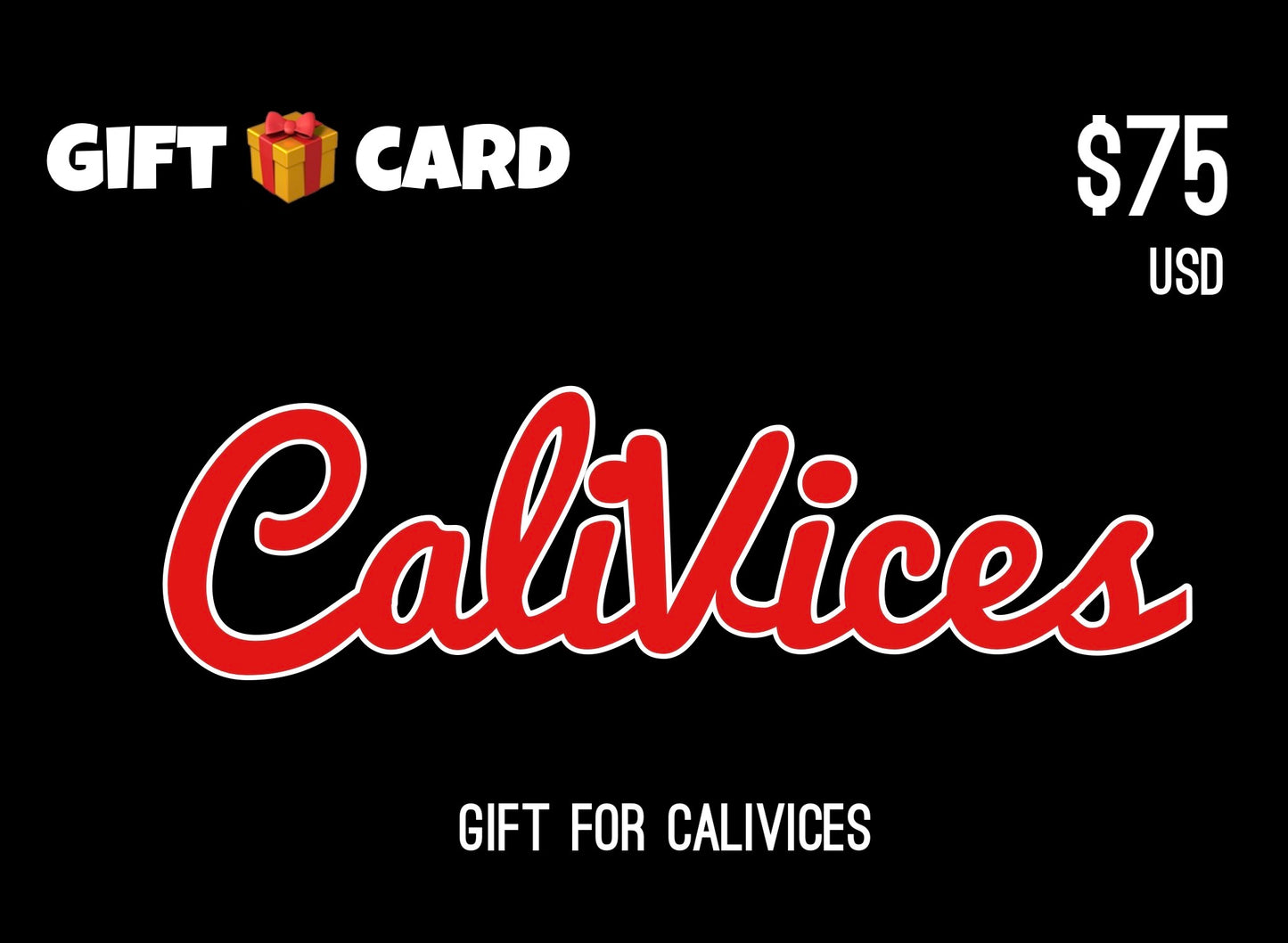 CALIFORNIA VICES GIFT CARDS